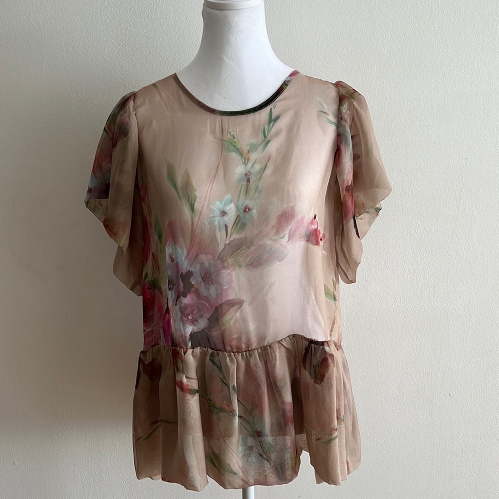 Alexander McQueen silk top Size US/M